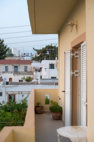 Irini Kamilari apartments, the balcony of room 3