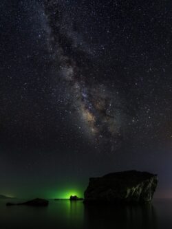 South Crete, Kaloi Limenes, milky way night shot